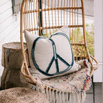 Sugarboo & Co Peace Stitched Throw Pillow