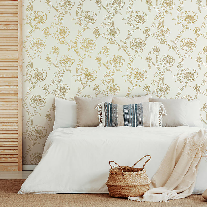 Tempaper & Co Peonies Peel & Stick Wallpaper