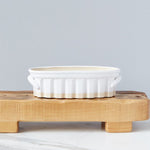 Etu Home White Oval Baker