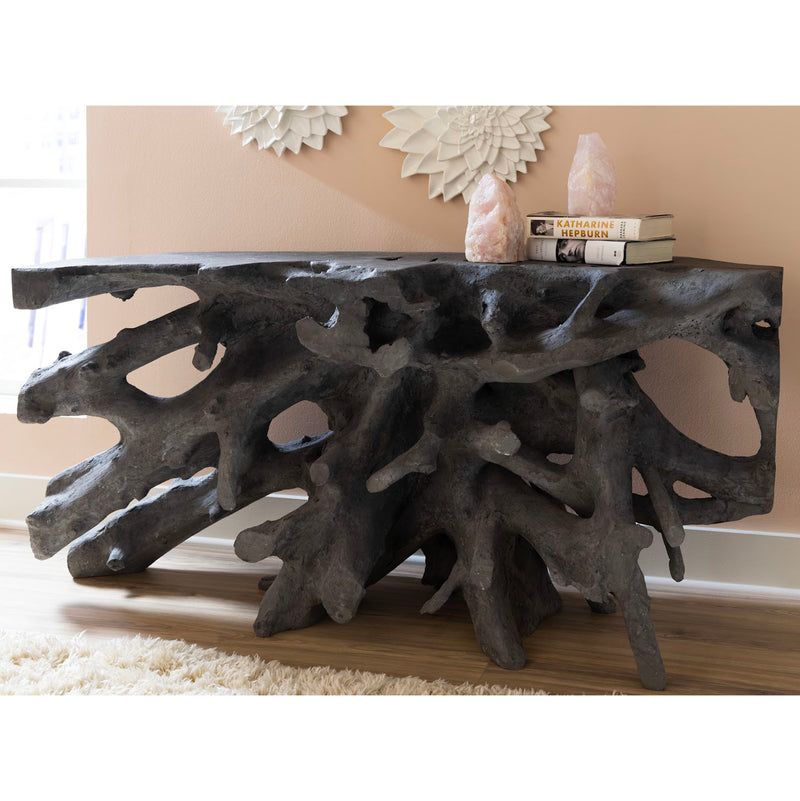 Phillips Collection Beau Cast Root Console Table, Bronze