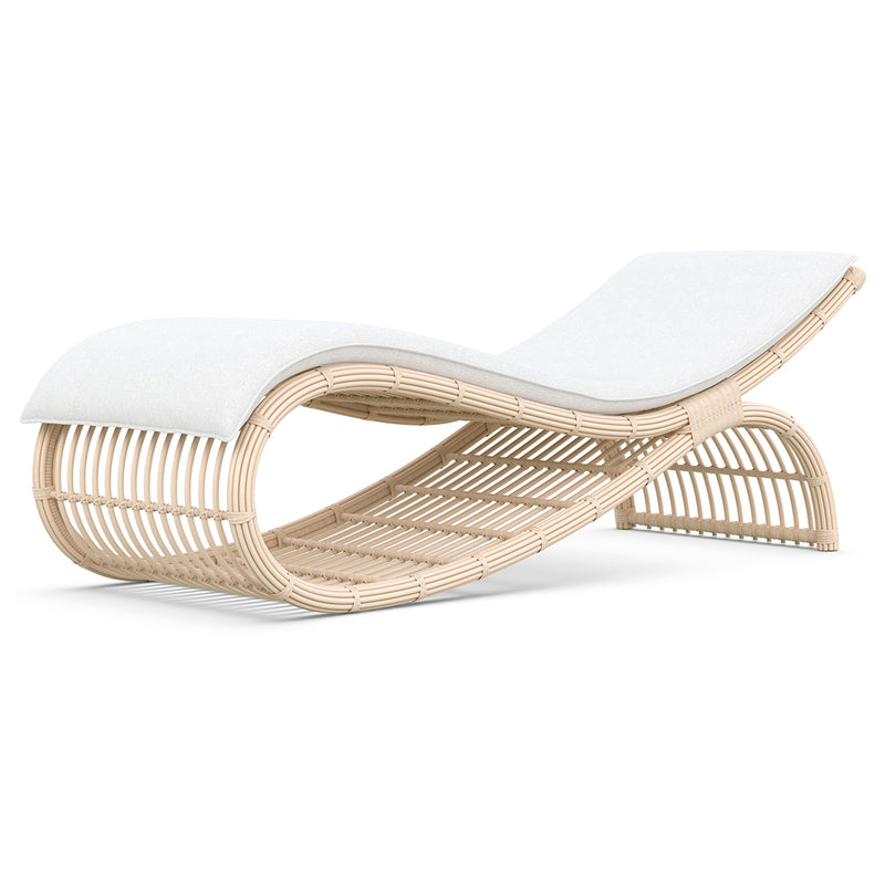 Azzurro Living Paloma Wave Outdoor Chaise Lounge Chair