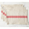 Etu Home Red Stripe Placemat Set of 4