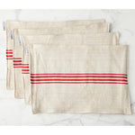 Etu Home Red Stripe Placemat Set of 4