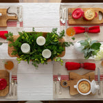 Etu Home Red Stripe Placemat Set of 4