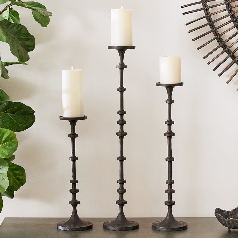 Abacus Candle Holder Set of 3