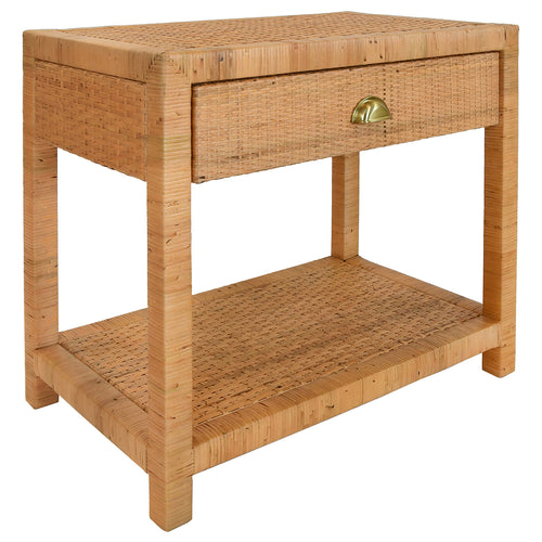 Worlds Away Reed End Table