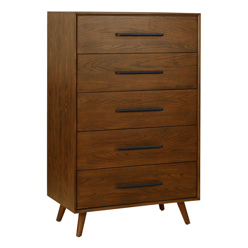 TOV Furniture Emery Pecan 5 Drawer Chest