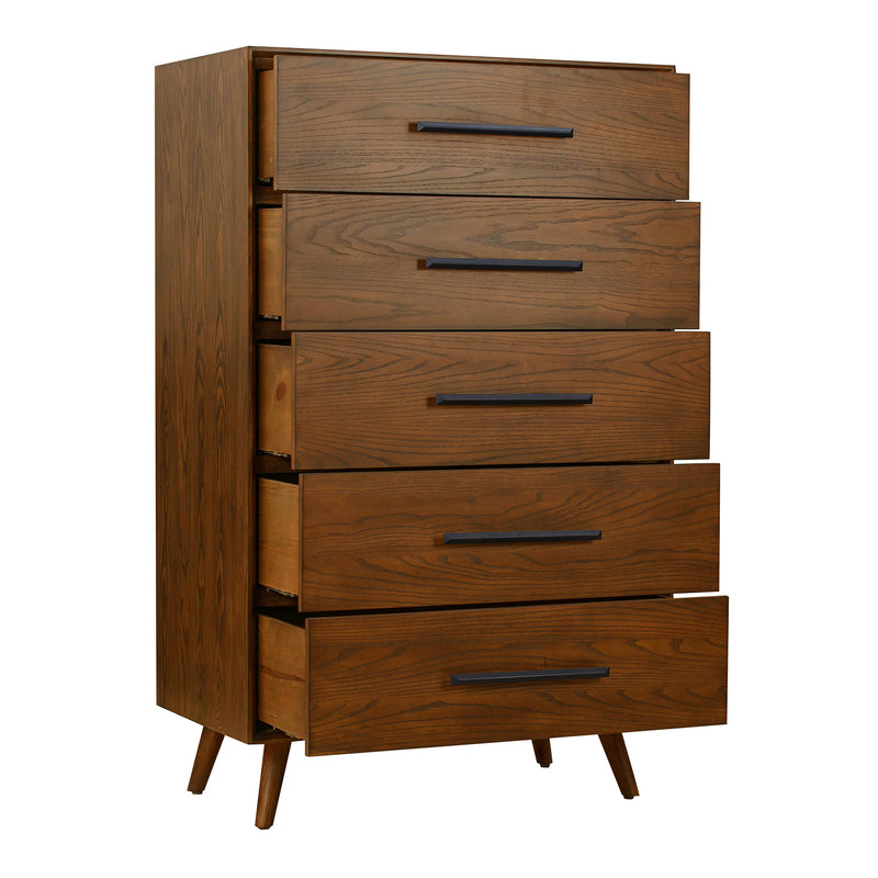 TOV Furniture Emery Pecan 5 Drawer Chest