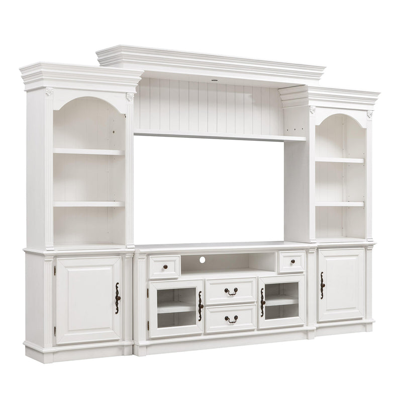 TOV Furniture Newport White Entertainment Center