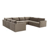 TOV Furniture Willow Velvet Modular Large U-Shape Sectional Sofa