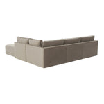 TOV Furniture Willow Velvet Modular RAF Sectional Sofa