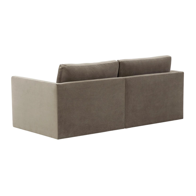 TOV Furniture Willow Velvet Modular Loveseat