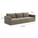 TOV Furniture Willow Velvet Modular Sofa