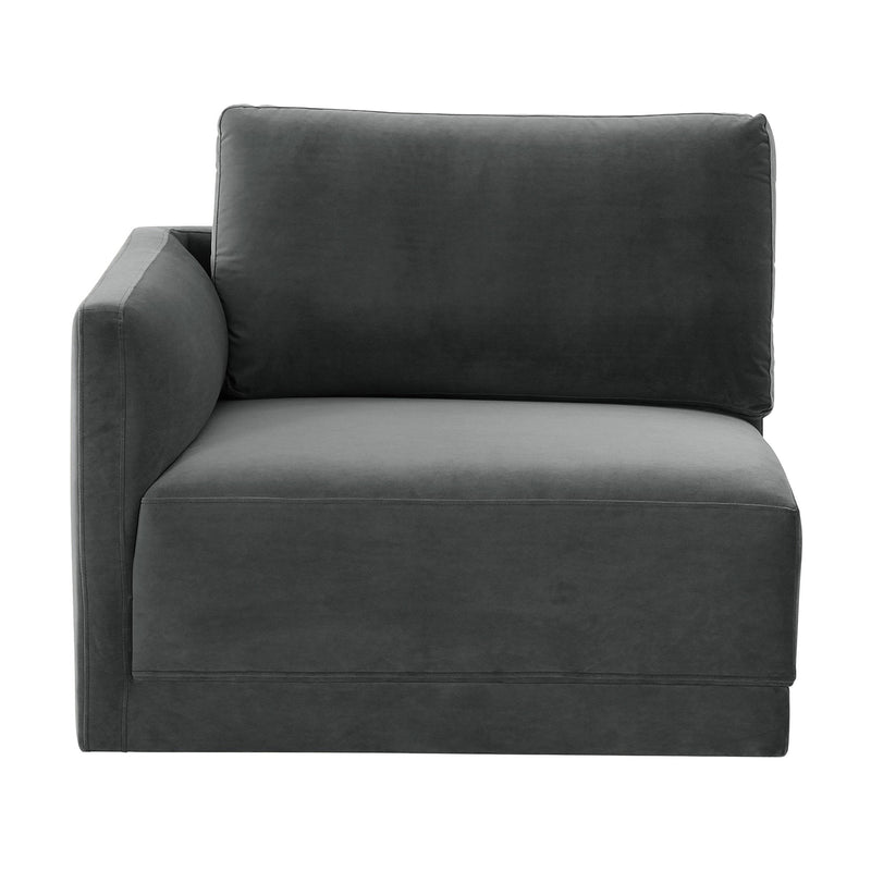 TOV Furniture Willow Velvet LAF Corner Chair