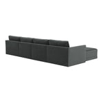 TOV Furniture Willow Velvet Modular U-Shape Sectional Sofa