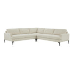 TOV Furniture Serena Velvet L-Shape Sectional Sofa