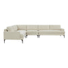 TOV Furniture Serena Velvet Large L-Shape Sectional Sofa