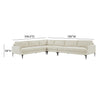 TOV Furniture Serena Velvet Large L-Shape Sectional Sofa