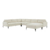 TOV Furniture Serena Velvet Large Chaise Sectional Sofa