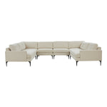 TOV Furniture Serena Velvet U-Shape Sectional Sofa