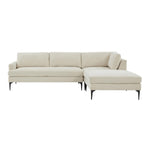 TOV Furniture Serena Velvet RAF Chaise Sectional Sofa