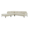 TOV Furniture Serena Velvet Large LAF Chaise Sectional Sofa