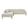 TOV Furniture Serena Velvet Large LAF Chaise Sectional Sofa