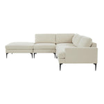 TOV Furniture Serena Velvet Large LAF Chaise Sectional Sofa