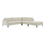 TOV Furniture Serena Velvet Large RAF Chaise Sectional Sofa