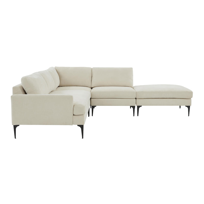 TOV Furniture Serena Velvet Large RAF Chaise Sectional Sofa