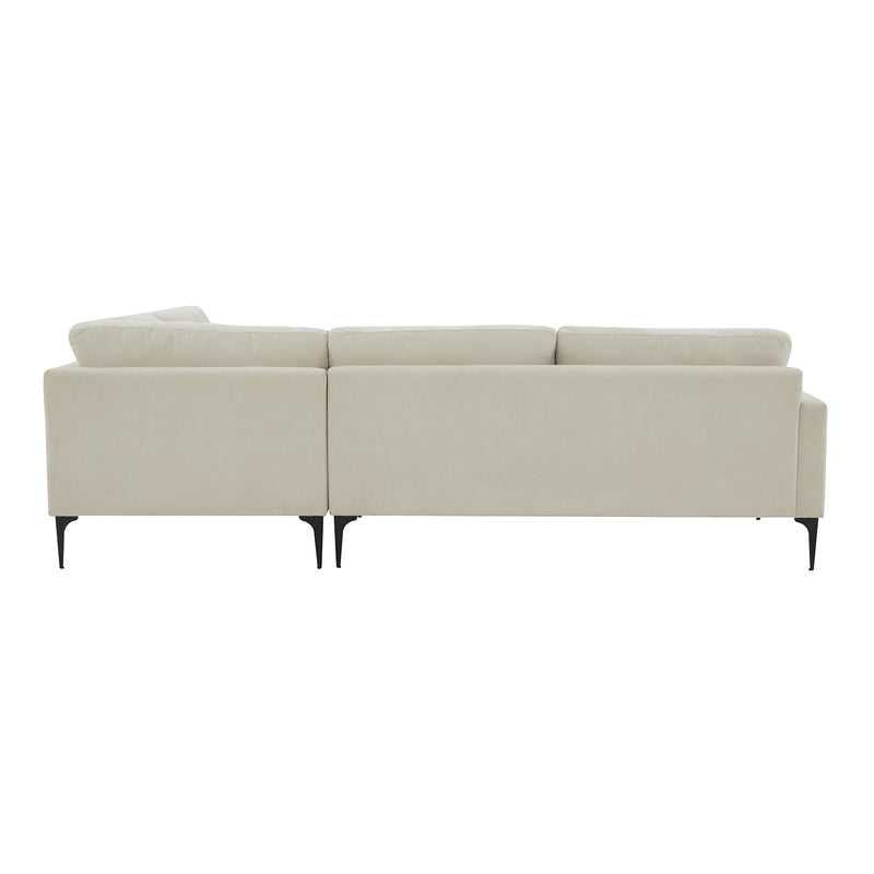 TOV Furniture Serena Velvet Large RAF Chaise Sectional Sofa