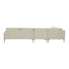 TOV Furniture Serena Velvet Large Chaise Sectional Sofa