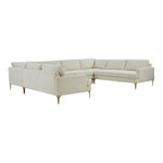 TOV Furniture Serena Velvet U-Shape Sectional Sofa