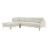 TOV Furniture Serena Velvet LAF Chaise Sectional Sofa