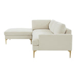 TOV Furniture Serena Velvet LAF Chaise Sectional Sofa