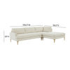 TOV Furniture Serena Velvet RAF Chaise Sectional Sofa