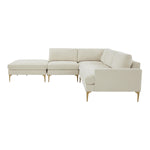 TOV Furniture Serena Velvet Large LAF Chaise Sectional Sofa