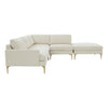 TOV Furniture Serena Velvet Large RAF Chaise Sectional Sofa