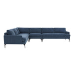 TOV Furniture Serena Velvet Large L-Shape Sectional Sofa