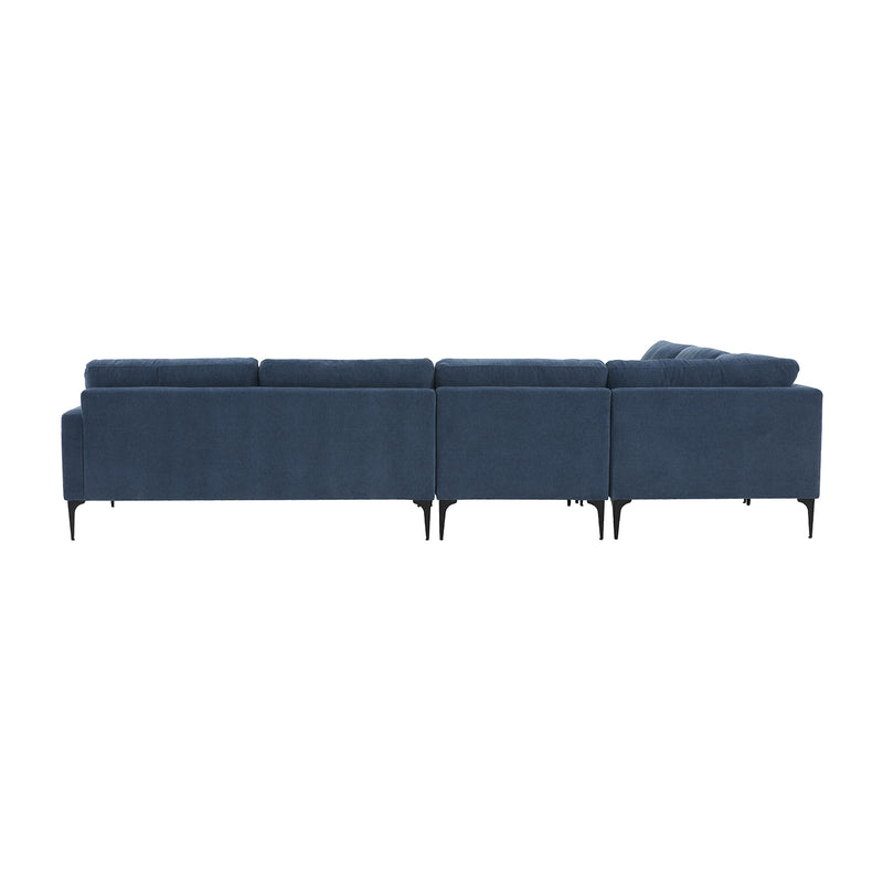 TOV Furniture Serena Velvet Large L-Shape Sectional Sofa