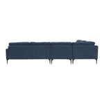 TOV Furniture Serena Velvet Large Chaise Sectional Sofa