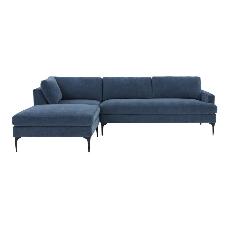 TOV Furniture Serena Velvet LAF Chaise Sectional Sofa