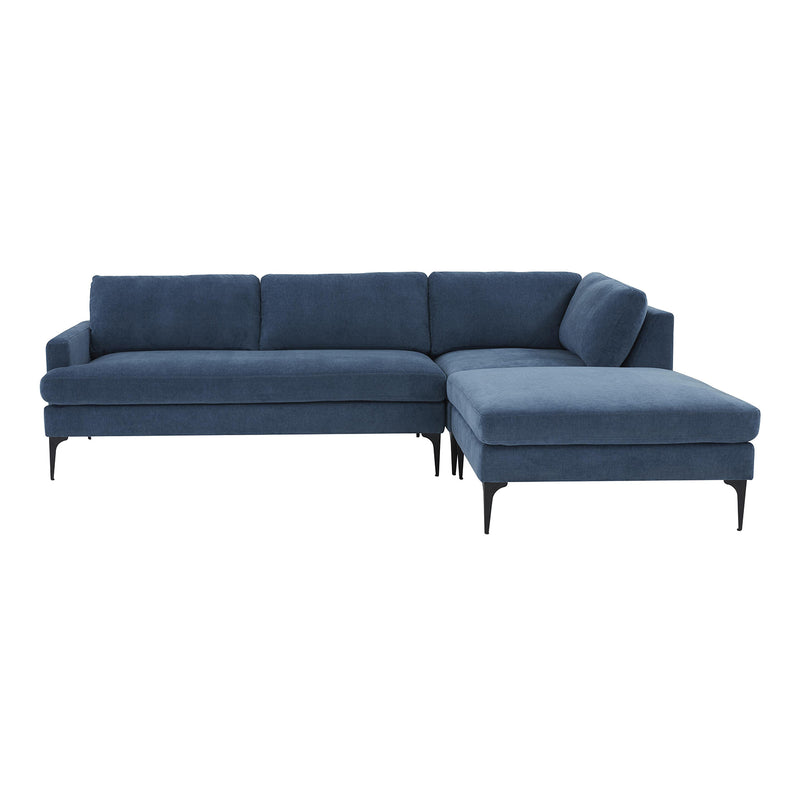 TOV Furniture Serena Velvet RAF Chaise Sectional Sofa