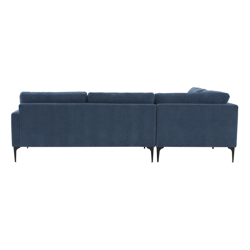 TOV Furniture Serena Velvet Large LAF Chaise Sectional Sofa