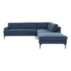 TOV Furniture Serena Velvet Large RAF Chaise Sectional Sofa