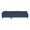 TOV Furniture Serena Velvet Large RAF Chaise Sectional Sofa