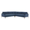 TOV Furniture Serena Velvet L-Shape Sectional Sofa