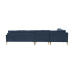 TOV Furniture Serena Velvet Large L-Shape Sectional Sofa