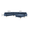 TOV Furniture Serena Velvet Large Chaise Sectional Sofa