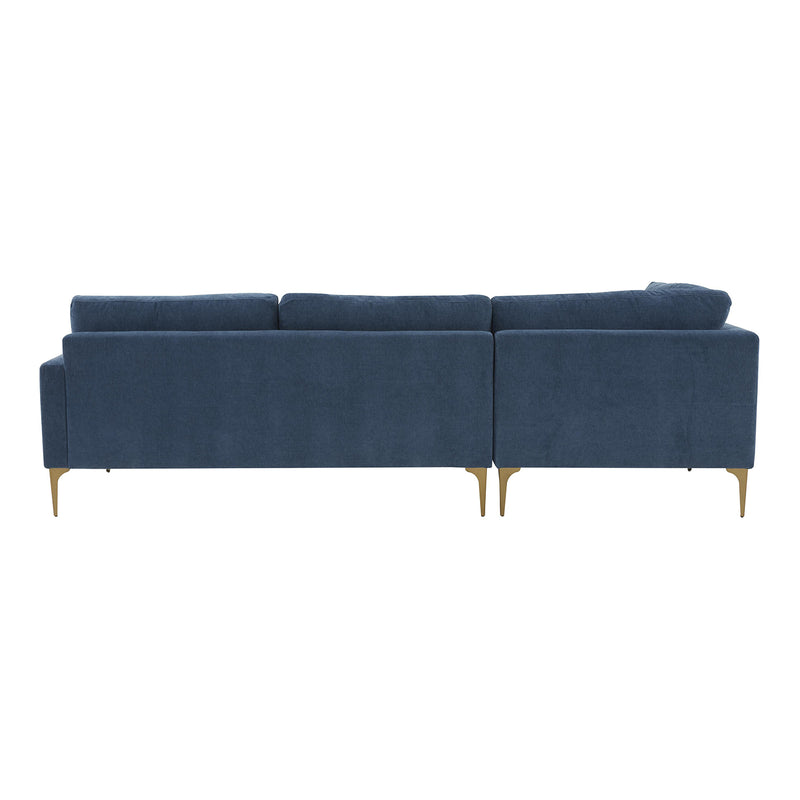 TOV Furniture Serena Velvet LAF Chaise Sectional Sofa